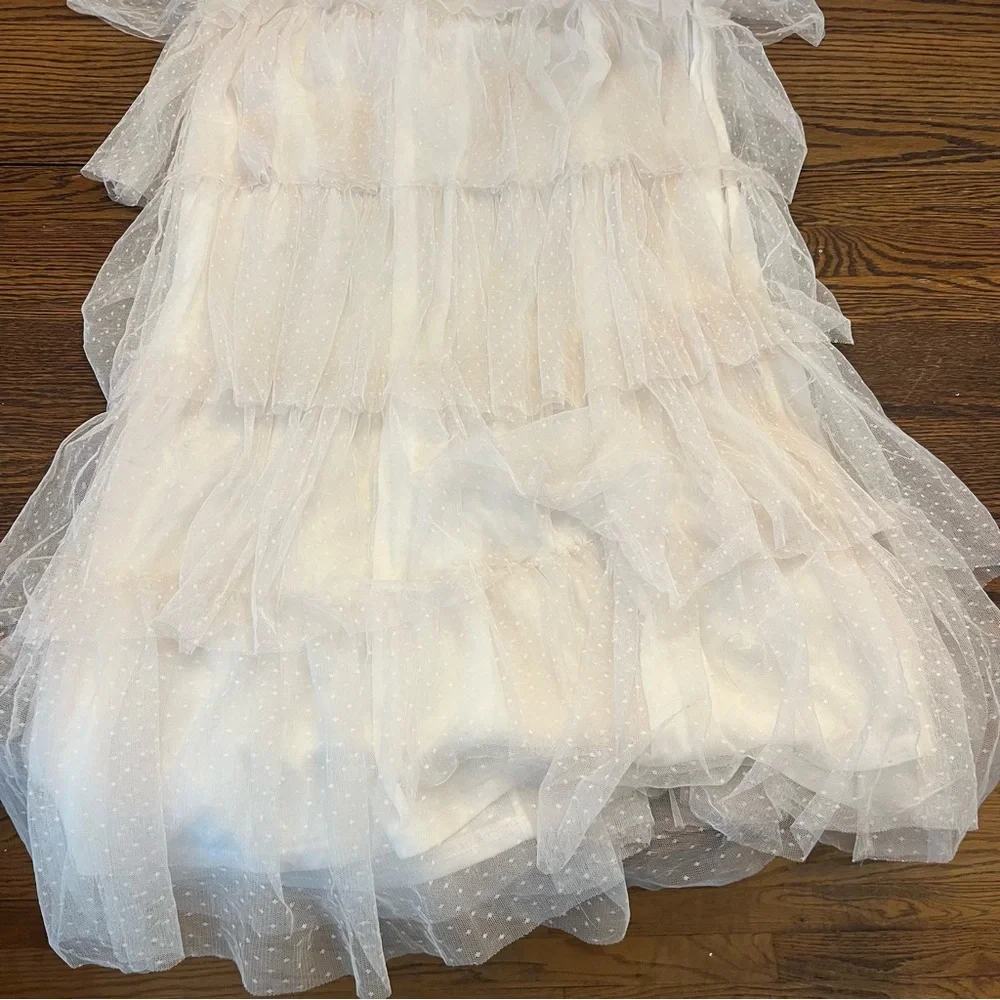 Fashion Nova | Elegant White Tiered Dress - Picture 3 of 9